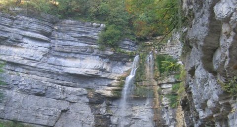 Cascade du Grand Saut du Hérisson (ou cascade dite de la Queue de Cheval)