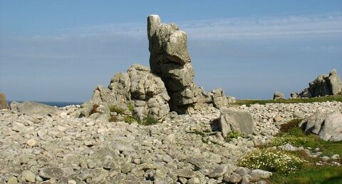 Cordon de galets à Pern - Ouessant