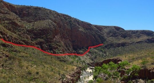 chevauchemant d'Ormiston gorge(Australie)