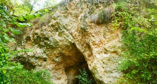 Montagne aux Grottes, travertin de Sézanne