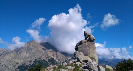 Corse - Vivario - Madonuccia - Enclaves basiques sur granit