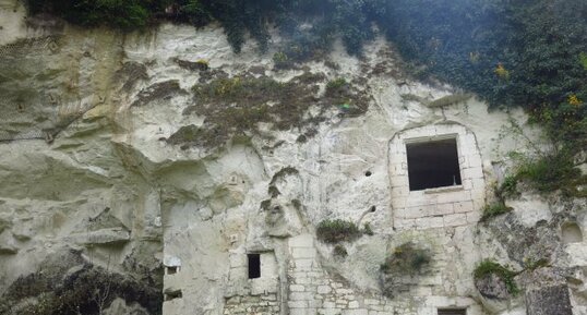 habitation troglodytique, tuffeau, Montsorreau