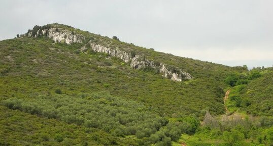 Escarpement de faille à Vecchiano