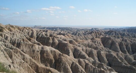 Paysage des Badlands