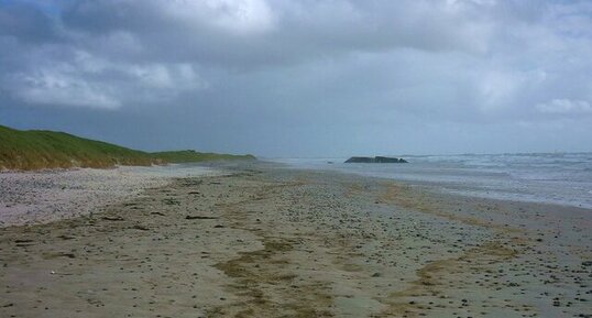 Cordon de galets (Tréguennec, Finistère sud)