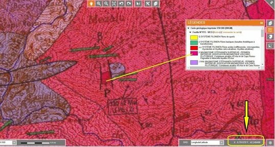 Corse - Evisa - Pegmatite permienne à quartz décimétriques