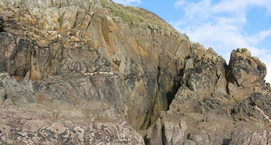 Falaise érodée du Petit Minou