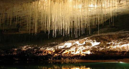 Fistuleuse dans les grottes de Choranche - Vercors