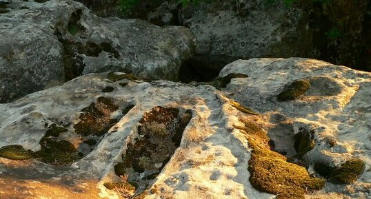 Erosion dans les grès d'Annot