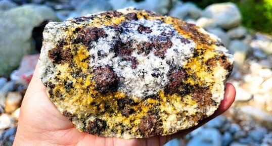 Monzogranodiorite à grenats