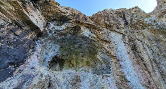 Corse - Ghisoni - Mine de Finosa - Azurite