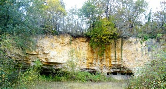 Carrière dans le stratotype du Coniacien de la vallée du Coran