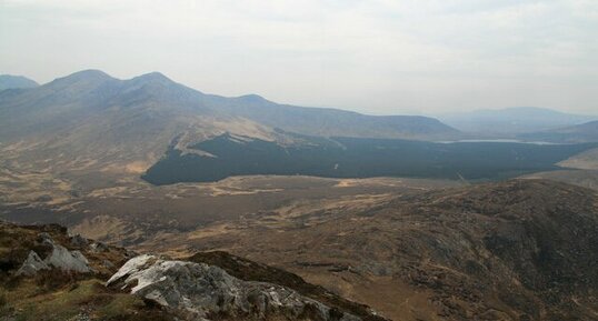 Vue depuis Diamond Hill dans le Connemara