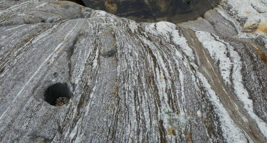 Migmatites de Pont-de-Bayzan - détail