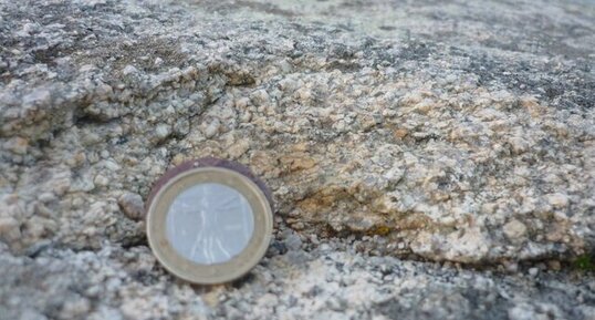 Trégana, Plouzané, Finistère : Granite altéré 2/2, Zoom