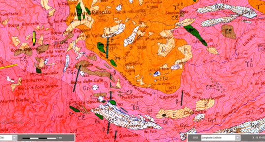 Monzogranodiorite à grenats
