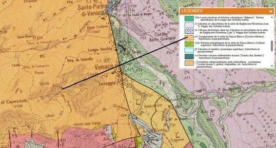 Corse - Venaco - Uboli - Conglomérat / Poudingue