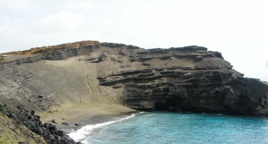 Green Sand Beach, sable d'Olivine