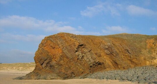 Falaise érodée à Lostmarc'h - Crozon (pointe de Kerdra)