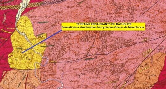 Corse - Arbori - Mercolaccia - Gneiss Anatectique