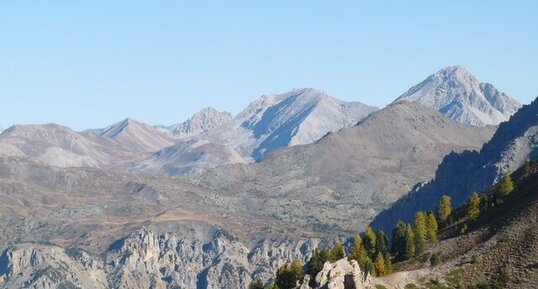 Chenaillet vu du col d'Izoard