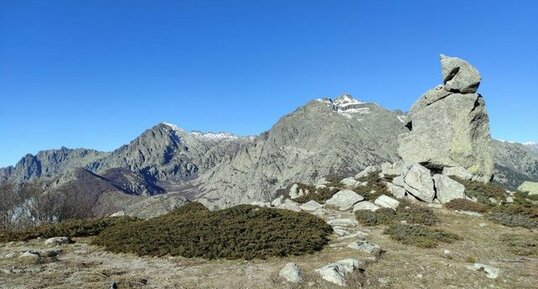 Corse - Vivario - Madonuccia - Enclaves basiques sur granit