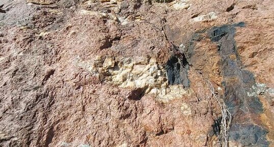 Corse - Evisa - Pegmatite permienne à quartz décimétriques