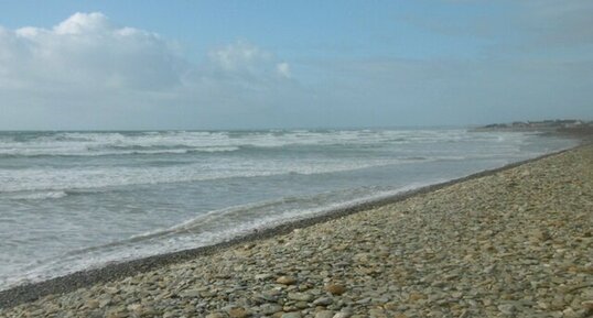 Cordon de galets de Stang ar Liou (baie d'Audierne)