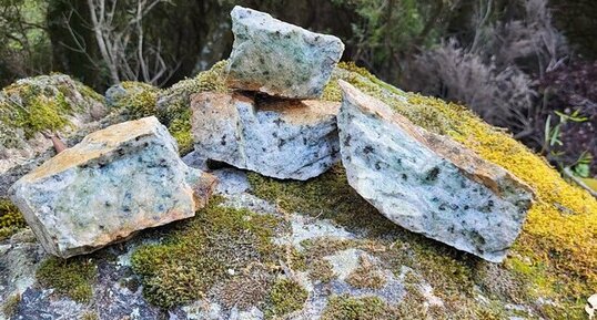 Corse - Venaco - Verghellu - Granite monzonitique leucocrate à grenats