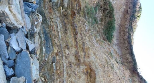 Front d'altération flysch à silex