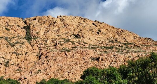 Corse - Piana - Capu Rossu - Granite Perthitique à Arfvedsonite