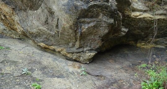 Plan de faille vitrifié à Bordardoué