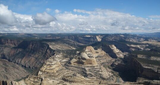 Formations sédimentaires de Dinosaur National Park à Harpers Corner