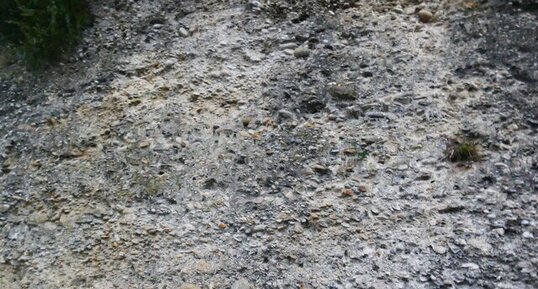 Poudingue du paleo-delta du Var