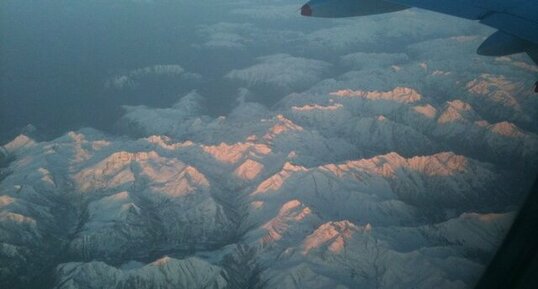 Les Alpes vues du ciel