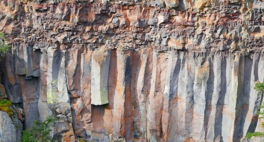 Coulée de basalte prismée, Parc Provincial Wells Gray