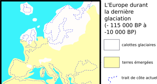 L'Europe durant la dernière glaciation