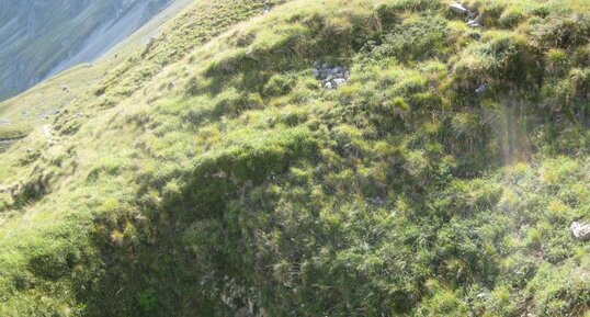 Entonnoir de dissolution dans le gypse du Petit Mont Blanc