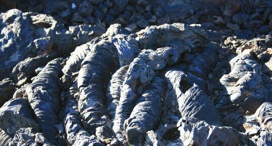 coulée de lave pahoehoe blue dragon