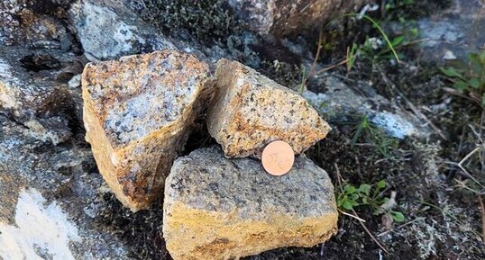 Granite perthitique à hastingsite fayalite