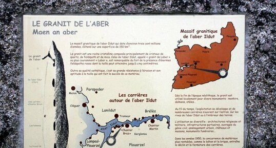 Le granite de l'Aber (Maen an aber)