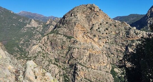 Corse - Ocana - Punta d'Arese -Granite Perthitique à Hastingsite-fayalite