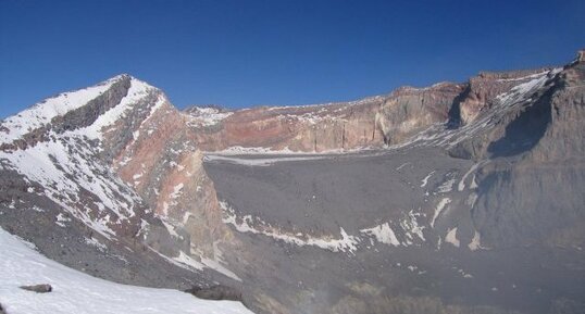 Cratère du volcan Lascar, Atacama, Chili, cordillère des Andes