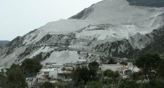 Carrière de pierre ponce (mont Pilato)