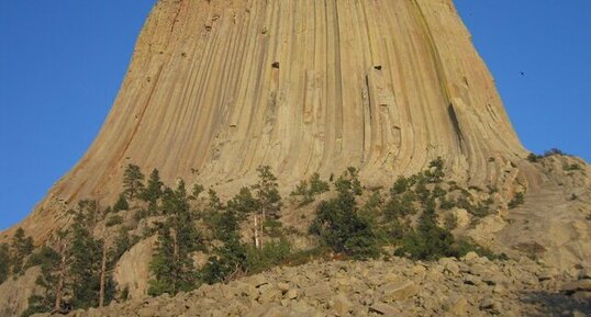 Phonolithe prismée de Devil's Tower