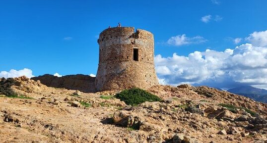 Corse - Piana - Capu Rossu - Granite Perthitique à Arfvedsonite