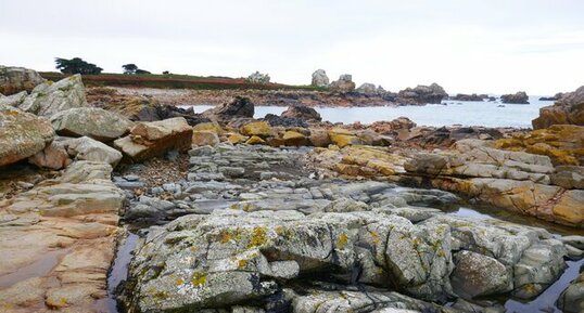 Filon de dolérite au Gouffre