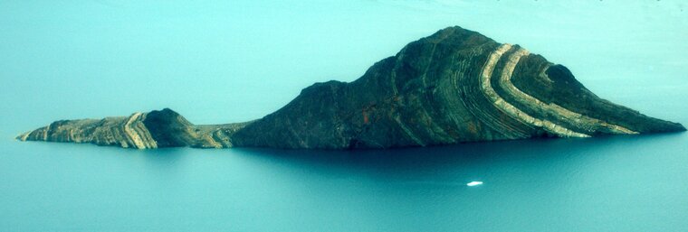 Caledonian orogeny fold in King Oscar Fjord