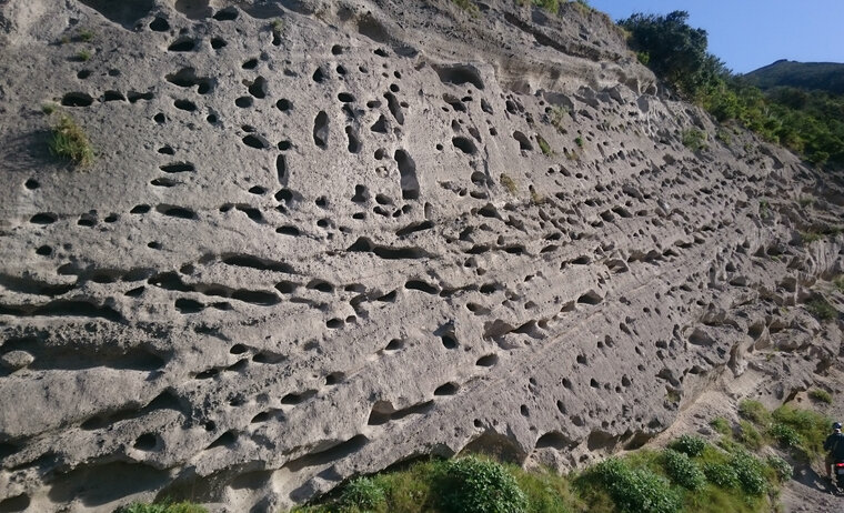 Coulées pyroclastiques détails salina